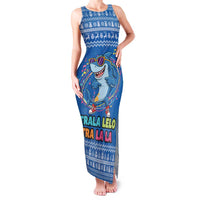 Brainrot Tralalero Tralala Shark Family Matching Tank Maxi Dress and Hawaiian Shirt Christmas Funny - Wonder Print Shop