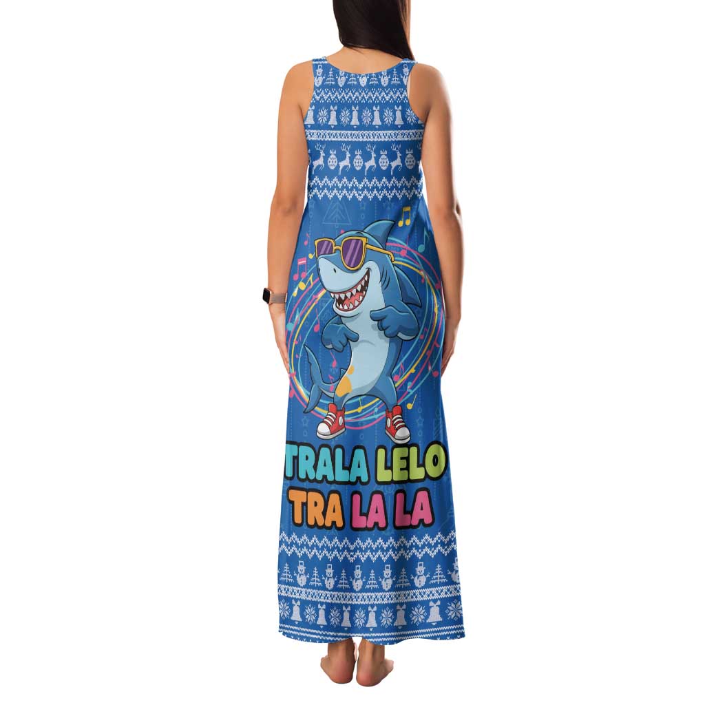 Brainrot Tralalero Tralala Shark Family Matching Tank Maxi Dress and Hawaiian Shirt Christmas Funny - Wonder Print Shop