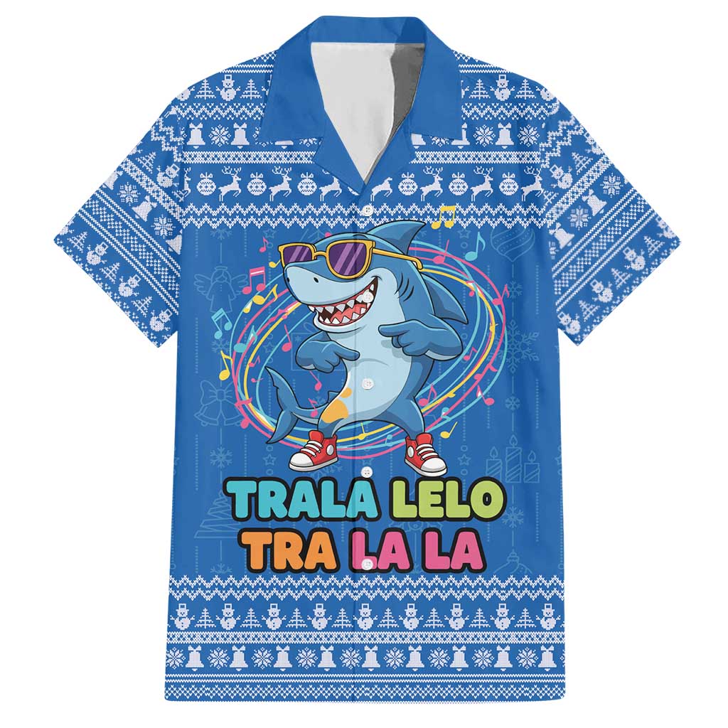 Brainrot Tralalero Tralala Shark Hawaiian Shirt Christmas Funny - Wonder Print Shop
