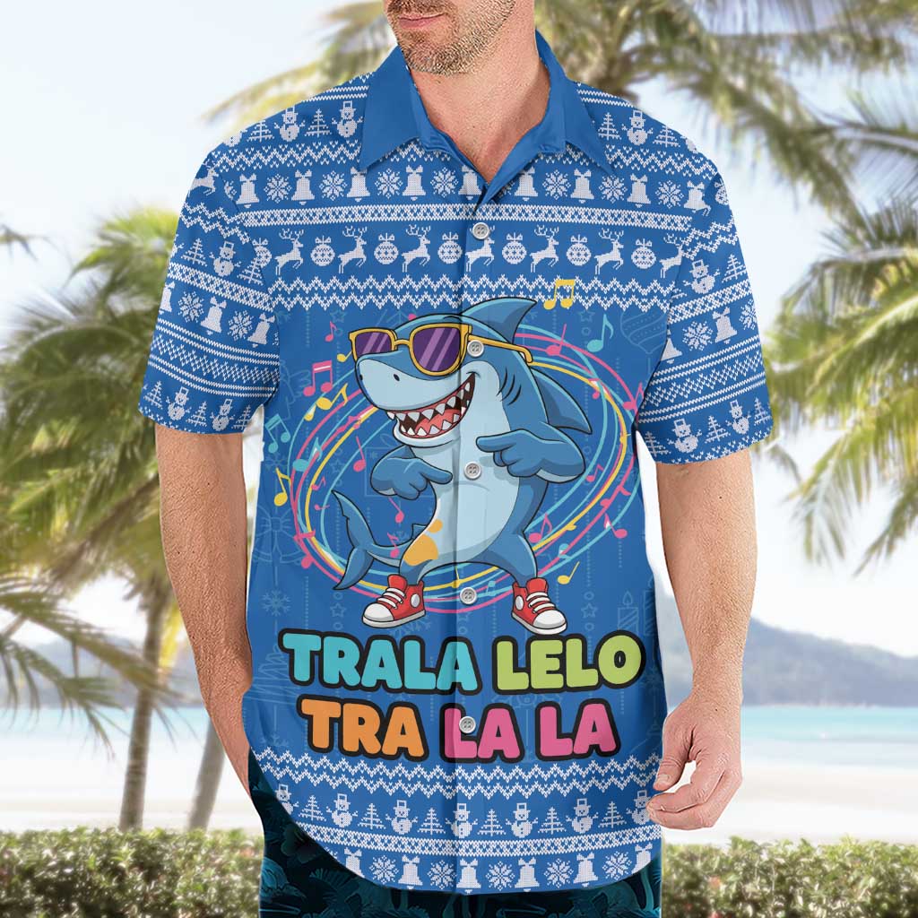 Brainrot Tralalero Tralala Shark Hawaiian Shirt Christmas Funny - Wonder Print Shop