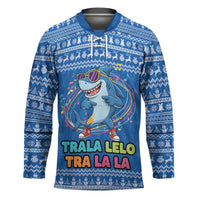 Brainrot Tralalero Tralala Shark Hockey Jersey Christmas Funny - Wonder Print Shop