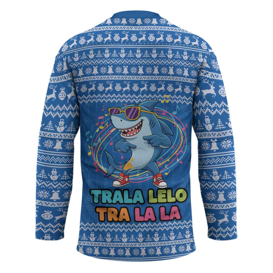 Brainrot Tralalero Tralala Shark Hockey Jersey Christmas Funny - Wonder Print Shop