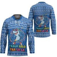 Brainrot Tralalero Tralala Shark Hockey Jersey Christmas Funny - Wonder Print Shop
