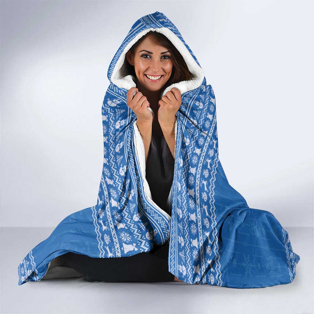 Brainrot Tralalero Tralala Shark Hooded Blanket Christmas Funny - Wonder Print Shop