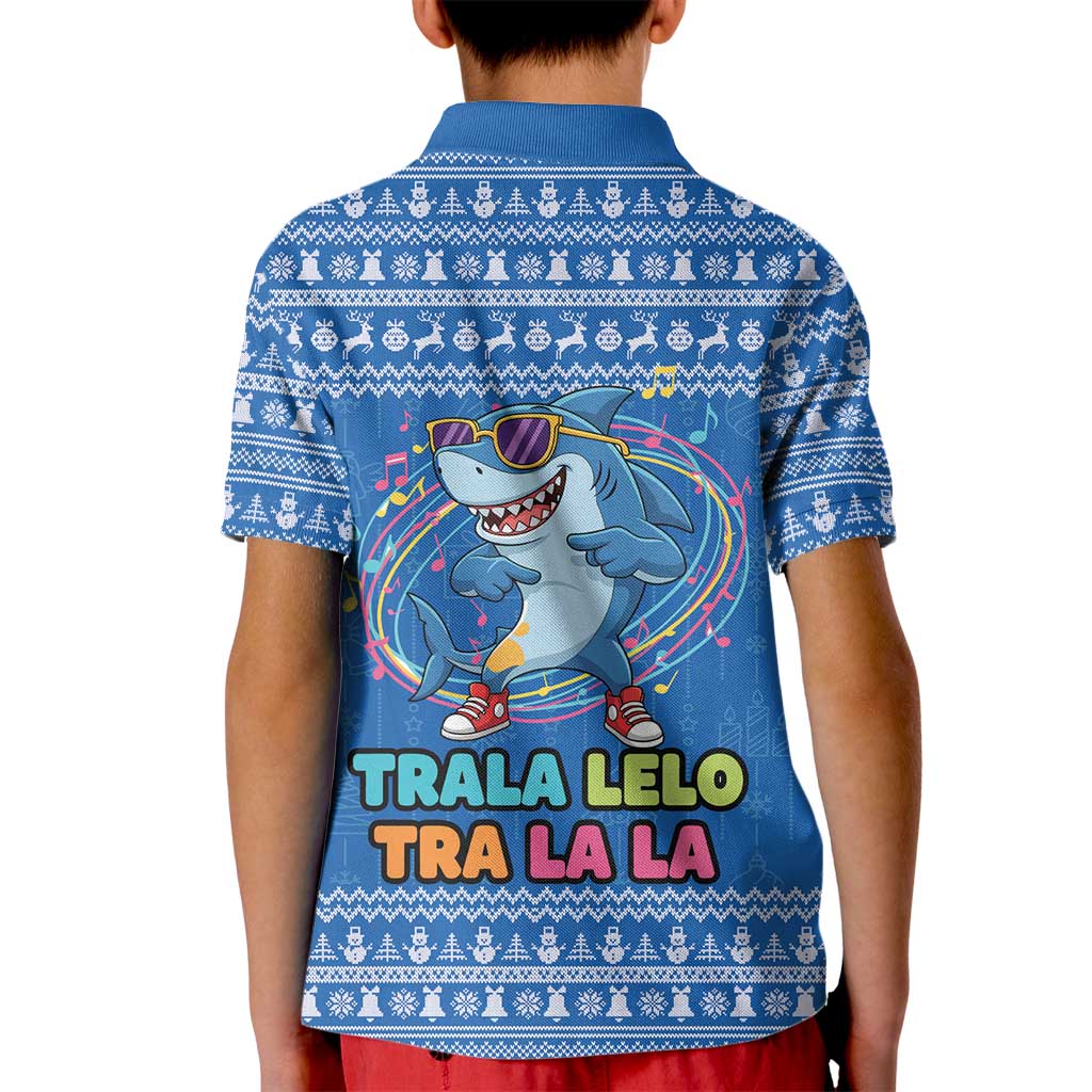Brainrot Tralalero Tralala Shark Kid Polo Shirt Christmas Funny - Wonder Print Shop
