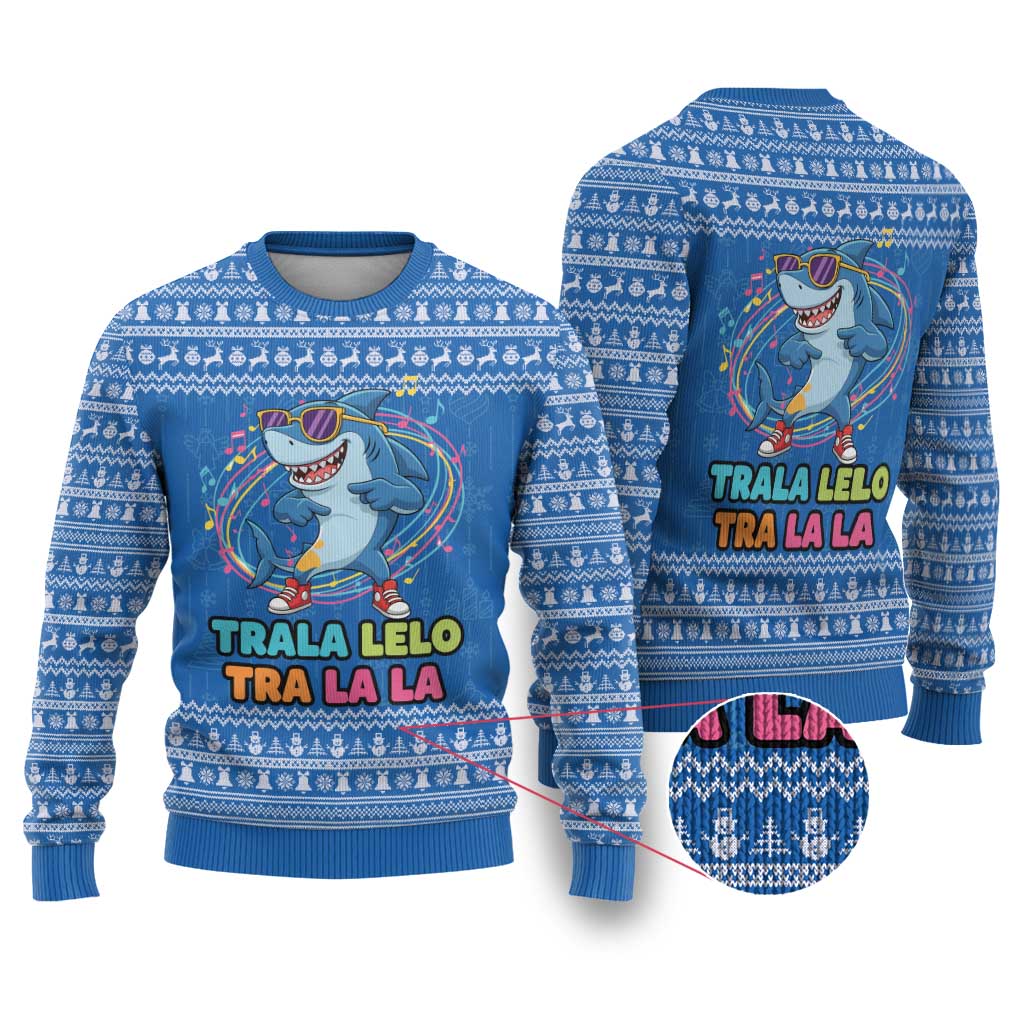 Brainrot Tralalero Tralala Shark Ugly Christmas Sweater Christmas Funny - Wonder Print Shop