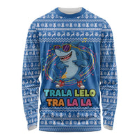 Brainrot Tralalero Tralala Shark Long Sleeve Shirt Christmas Funny - Wonder Print Shop