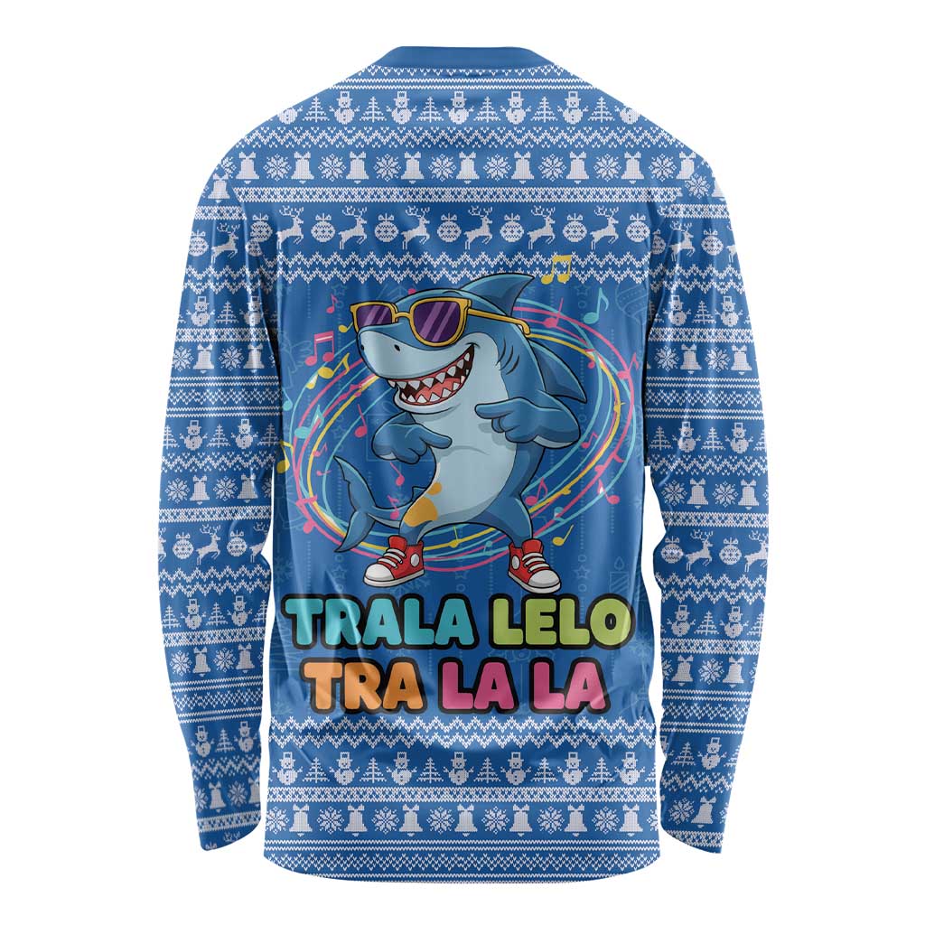 Brainrot Tralalero Tralala Shark Long Sleeve Shirt Christmas Funny - Wonder Print Shop