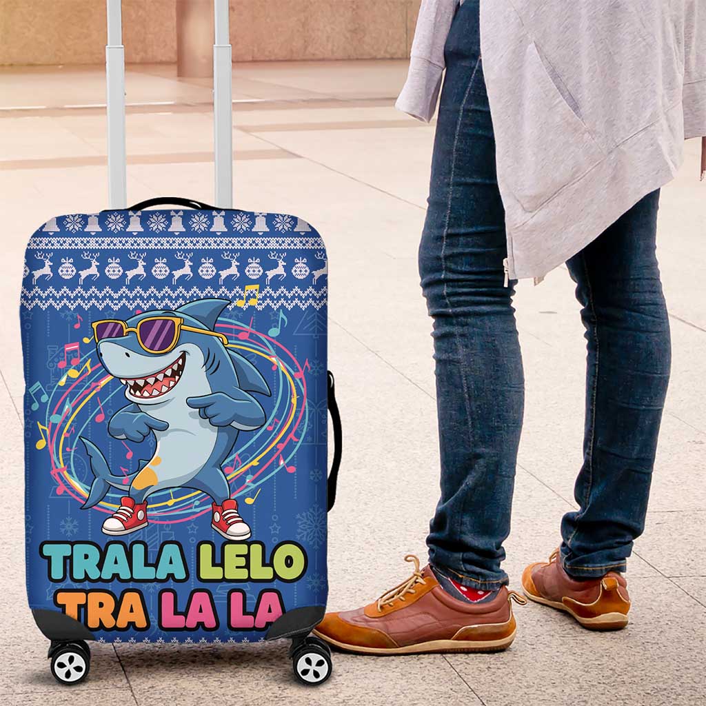 Brainrot Tralalero Tralala Shark Luggage Cover Christmas Funny - Wonder Print Shop