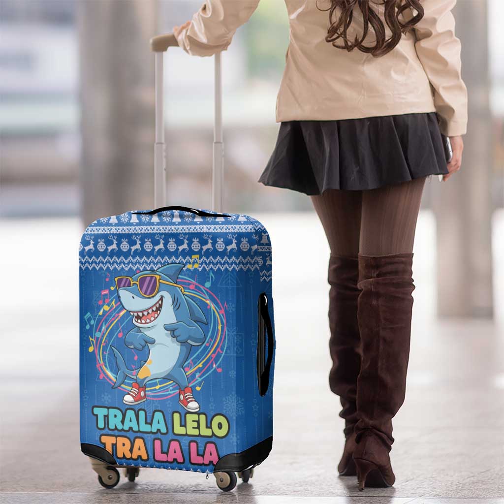 Brainrot Tralalero Tralala Shark Luggage Cover Christmas Funny - Wonder Print Shop