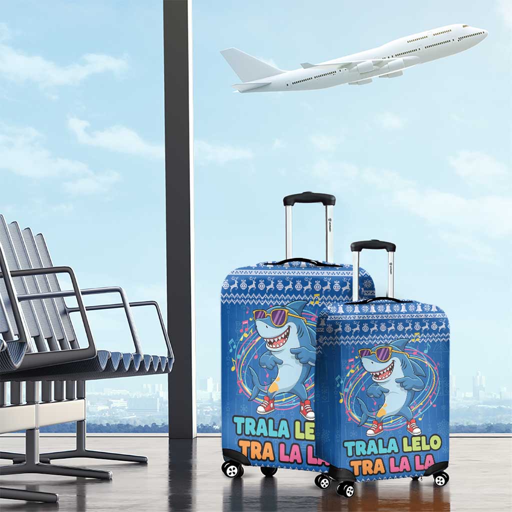 Brainrot Tralalero Tralala Shark Luggage Cover Christmas Funny - Wonder Print Shop