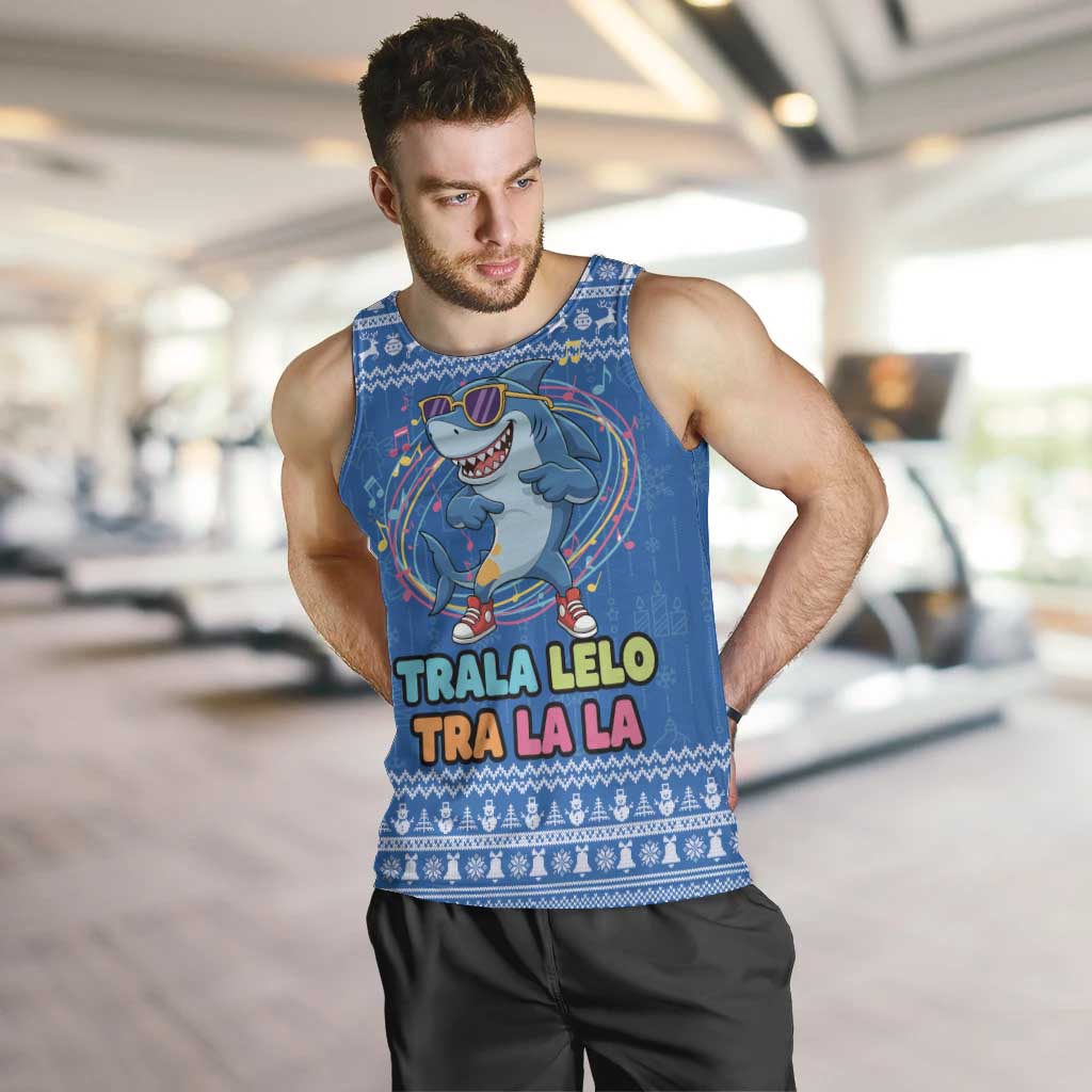 Brainrot Tralalero Tralala Shark Men Tank Top Christmas Funny - Wonder Print Shop