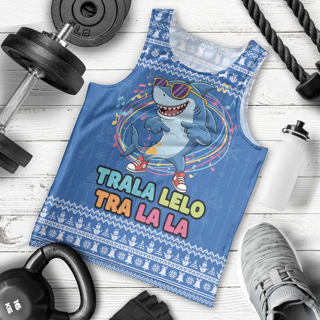 Brainrot Tralalero Tralala Shark Men Tank Top Christmas Funny - Wonder Print Shop