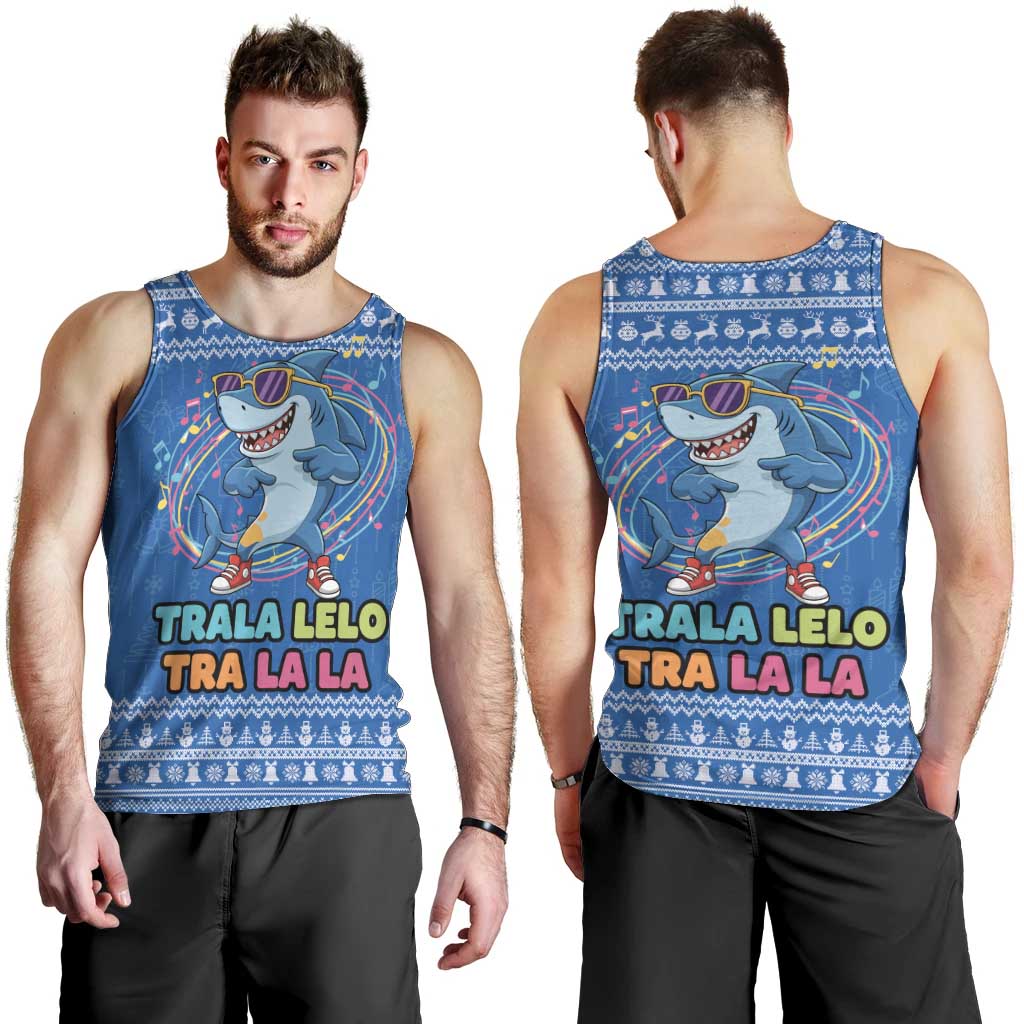Brainrot Tralalero Tralala Shark Men Tank Top Christmas Funny - Wonder Print Shop