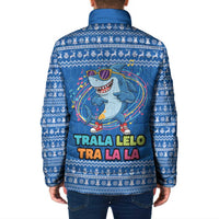 Brainrot Tralalero Tralala Shark Padded Jacket Christmas Funny - Wonder Print Shop
