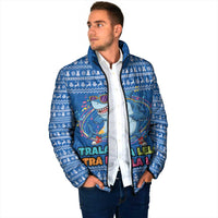 Brainrot Tralalero Tralala Shark Padded Jacket Christmas Funny - Wonder Print Shop