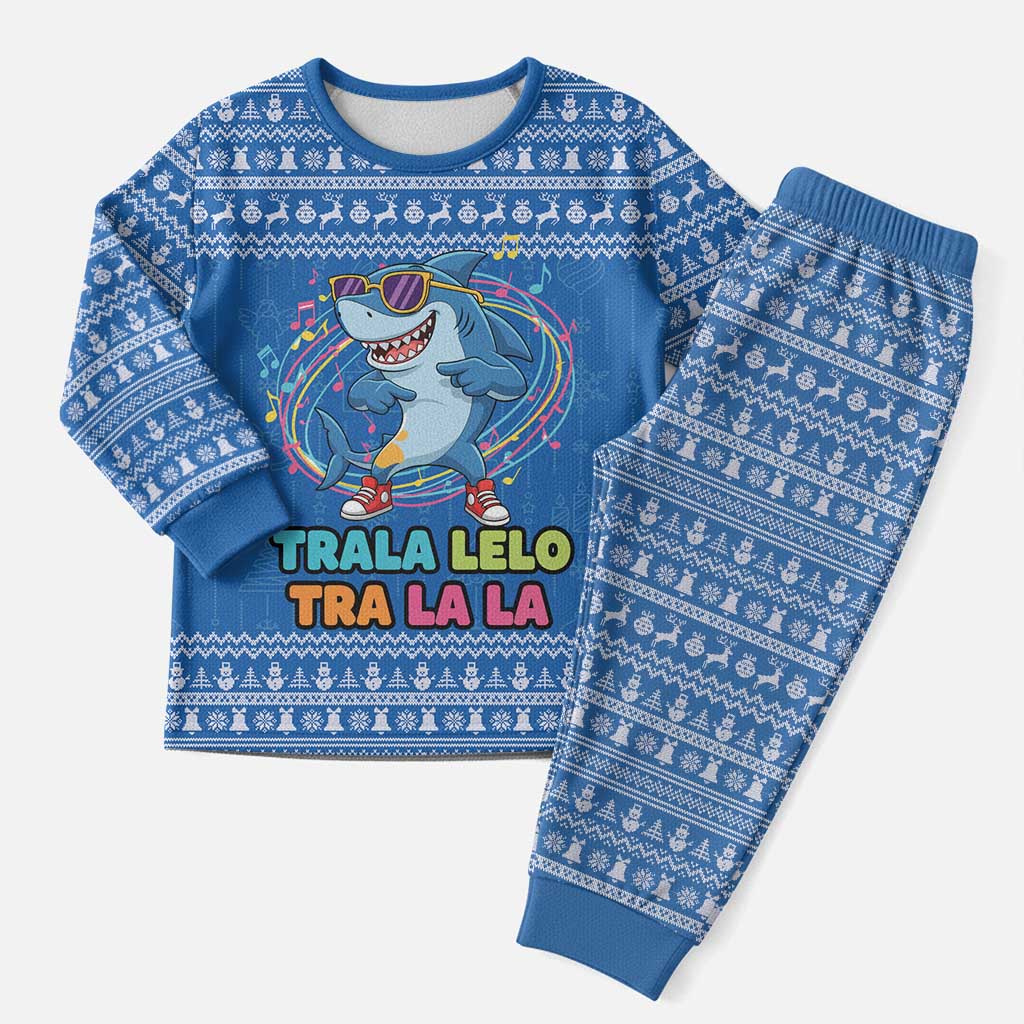 Brainrot Tralalero Tralala Shark Christmas Pajama Set Christmas Funny - Wonder Print Shop