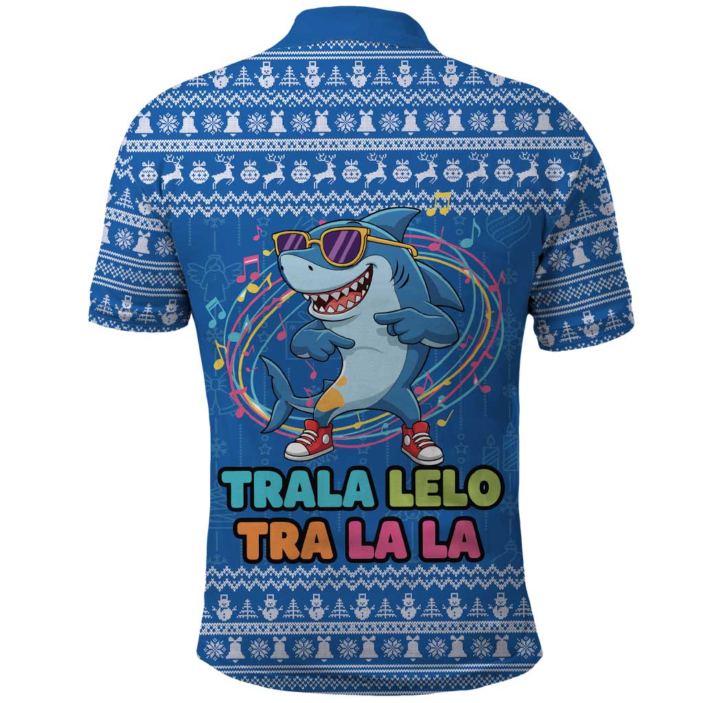 Brainrot Tralalero Tralala Shark Polo Shirt Christmas Funny - Wonder Print Shop