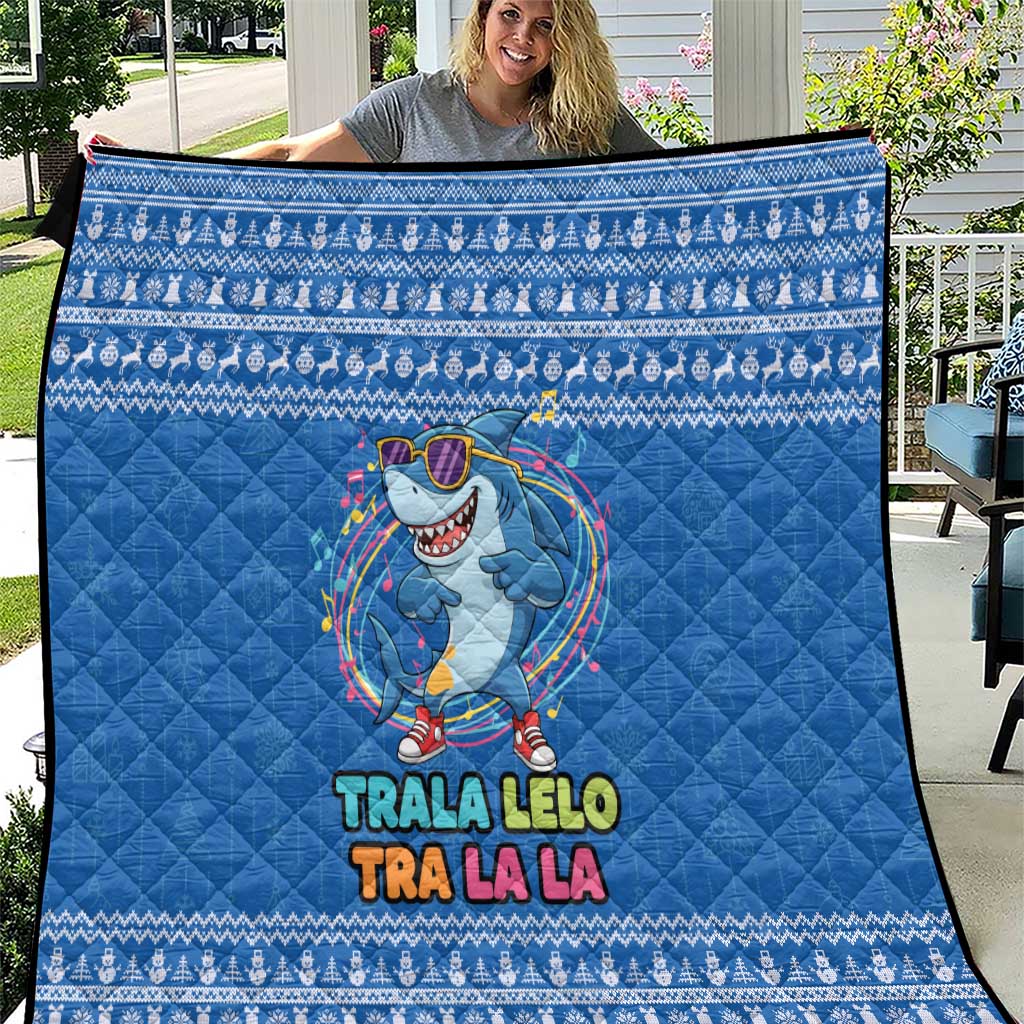 Brainrot Tralalero Tralala Shark Quilt Christmas Funny - Wonder Print Shop