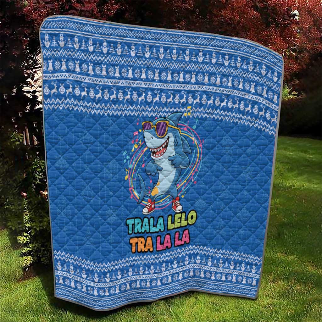 Brainrot Tralalero Tralala Shark Quilt Christmas Funny - Wonder Print Shop