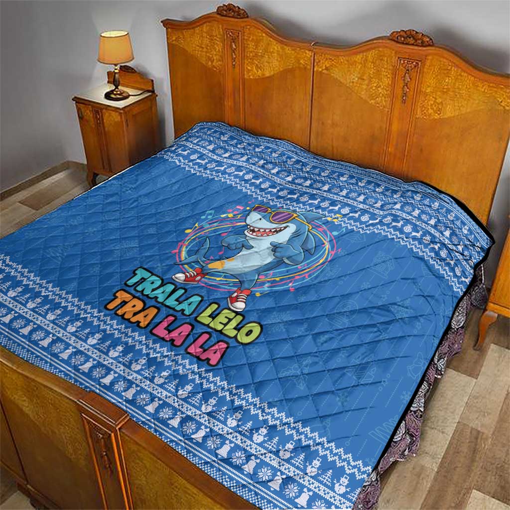 Brainrot Tralalero Tralala Shark Quilt Christmas Funny - Wonder Print Shop