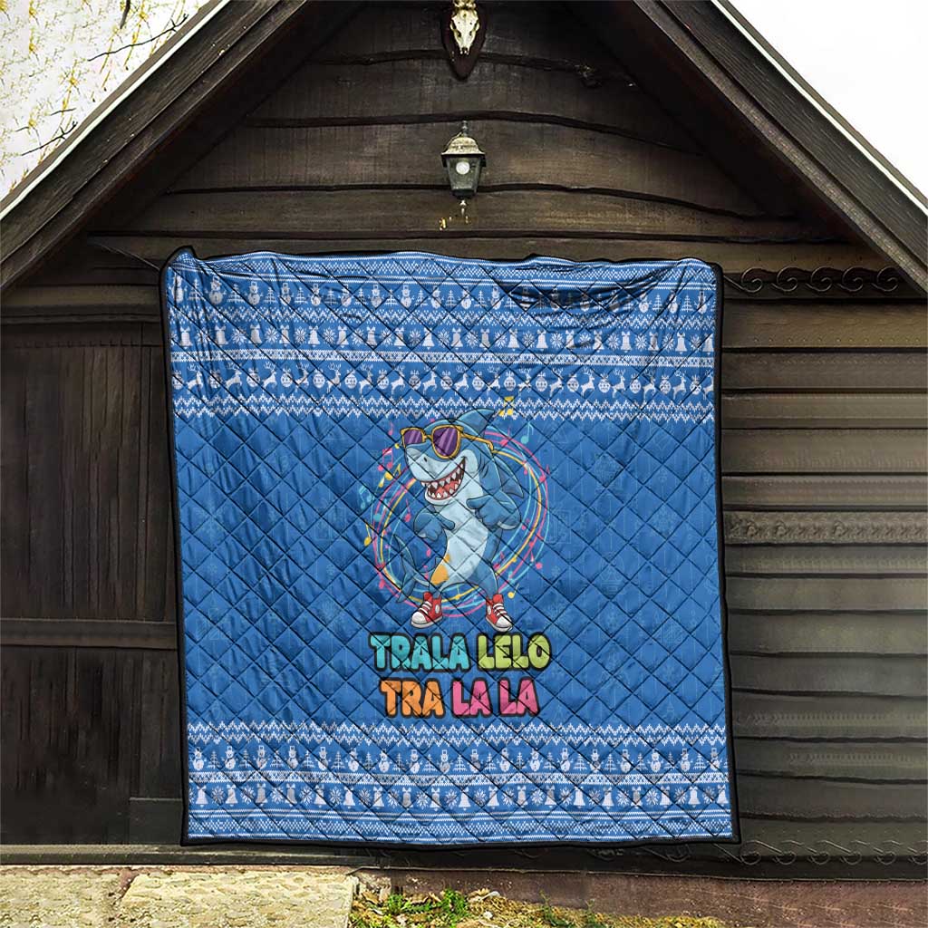 Brainrot Tralalero Tralala Shark Quilt Christmas Funny - Wonder Print Shop