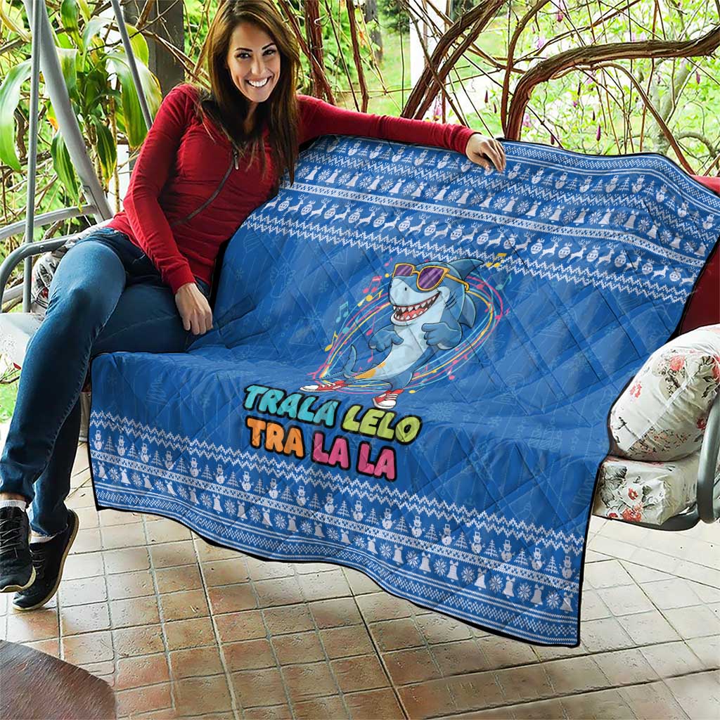 Brainrot Tralalero Tralala Shark Quilt Christmas Funny - Wonder Print Shop