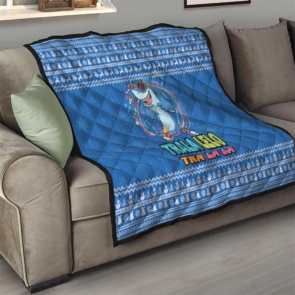 Brainrot Tralalero Tralala Shark Quilt Christmas Funny - Wonder Print Shop