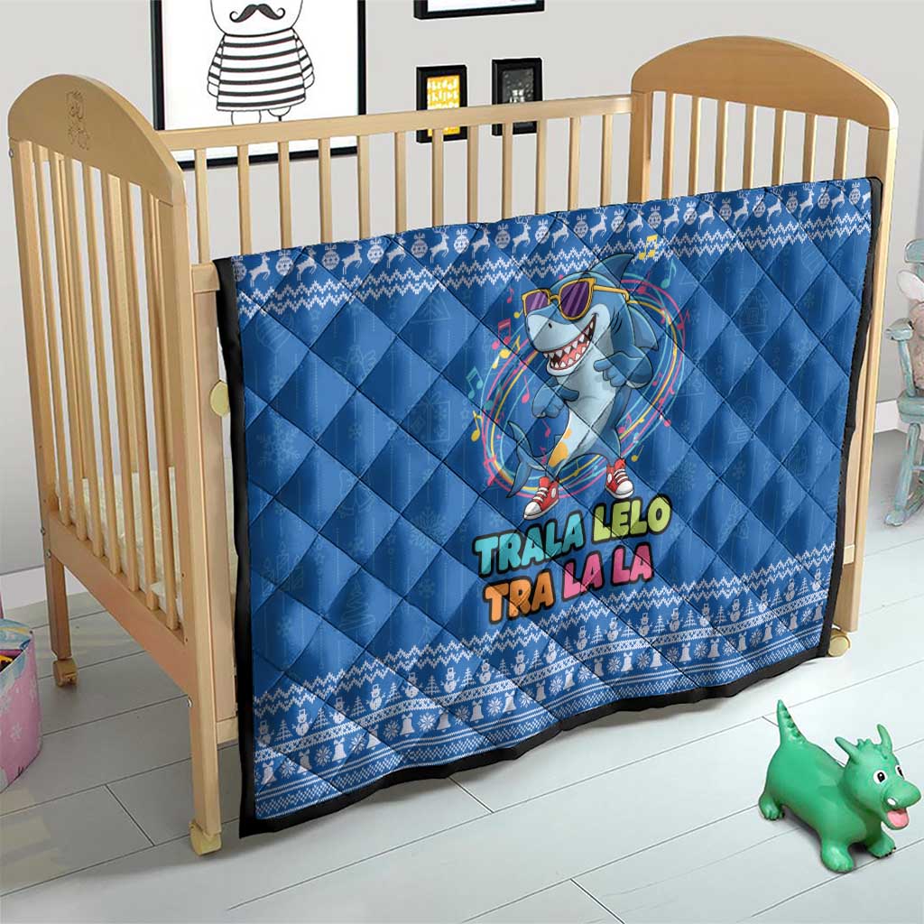 Brainrot Tralalero Tralala Shark Quilt Christmas Funny - Wonder Print Shop