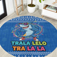 Brainrot Tralalero Tralala Shark Round Carpet Christmas Funny - Wonder Print Shop