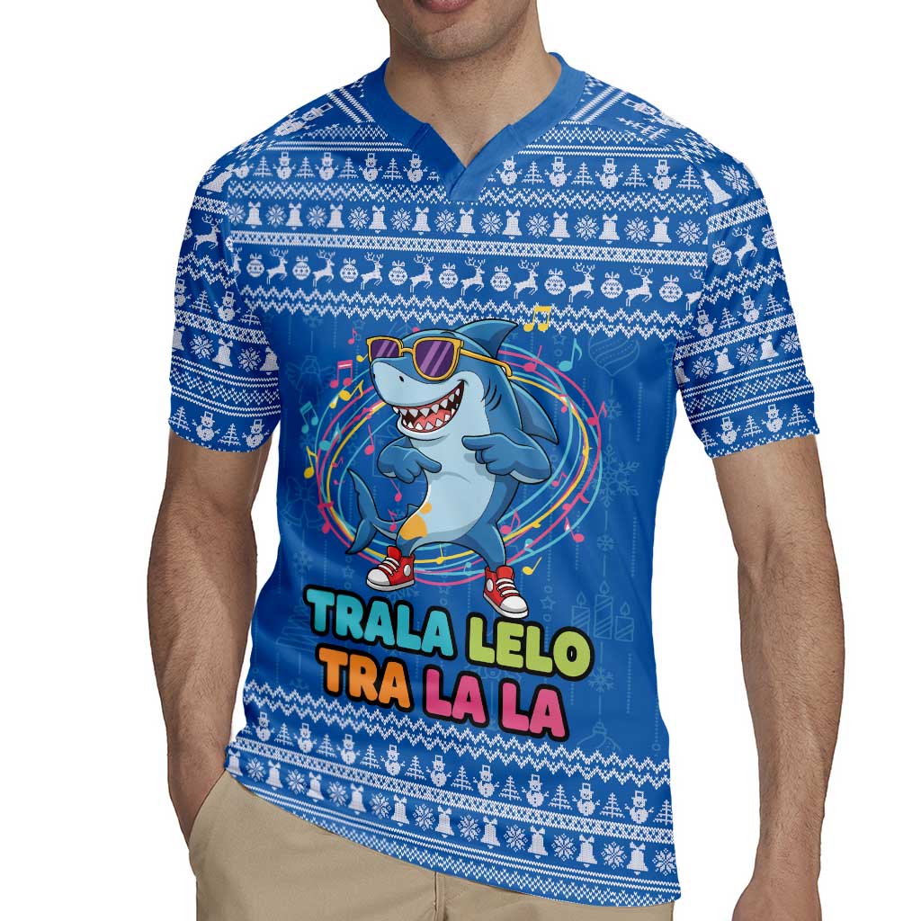 Brainrot Tralalero Tralala Shark Rugby Jersey Christmas Funny - Wonder Print Shop