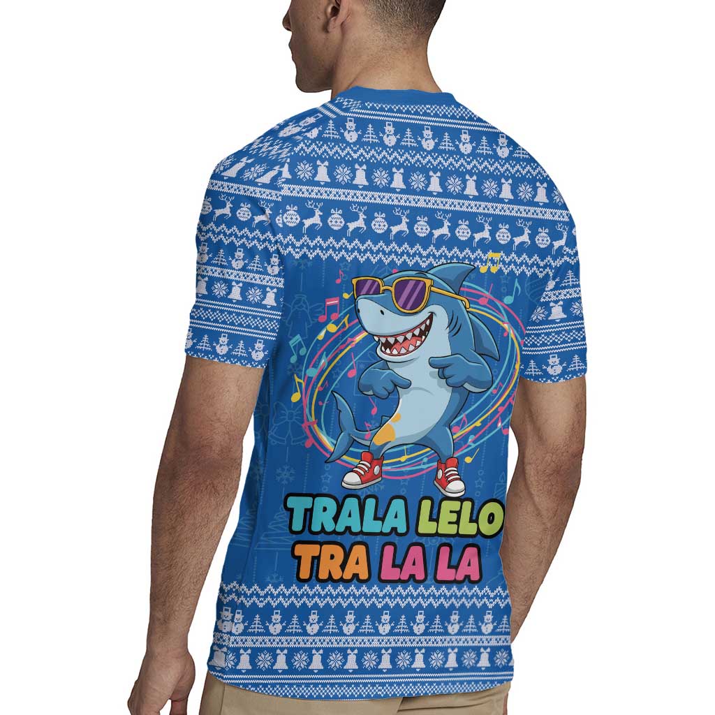 Brainrot Tralalero Tralala Shark Rugby Jersey Christmas Funny - Wonder Print Shop