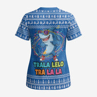 Brainrot Tralalero Tralala Shark Scrub Top Christmas Funny - Wonder Print Shop