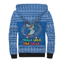 Brainrot Tralalero Tralala Shark Sherpa Hoodie Christmas Funny - Wonder Print Shop