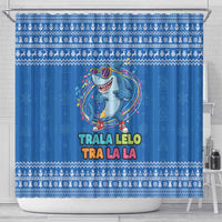Brainrot Tralalero Tralala Shark Shower Curtain Christmas Funny - Wonder Print Shop