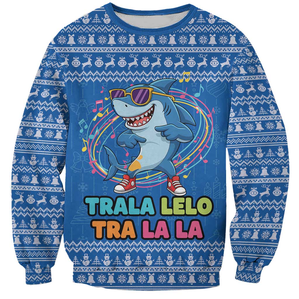 Brainrot Tralalero Tralala Shark Sweatshirt Christmas Funny - Wonder Print Shop