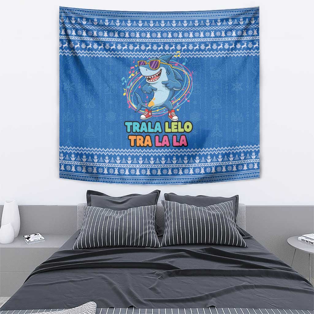 Brainrot Tralalero Tralala Shark Tapestry Christmas Funny - Wonder Print Shop
