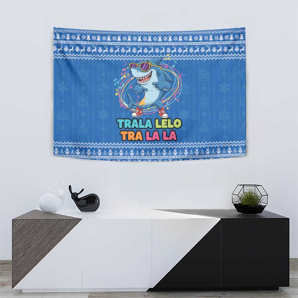Brainrot Tralalero Tralala Shark Tapestry Christmas Funny - Wonder Print Shop