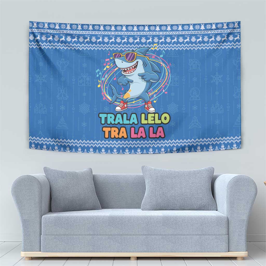 Brainrot Tralalero Tralala Shark Tapestry Christmas Funny - Wonder Print Shop