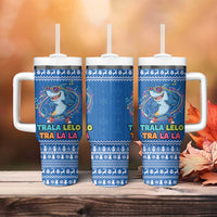 Brainrot Tralalero Tralala Shark Tumbler With Handle Christmas Funny - Wonder Print Shop