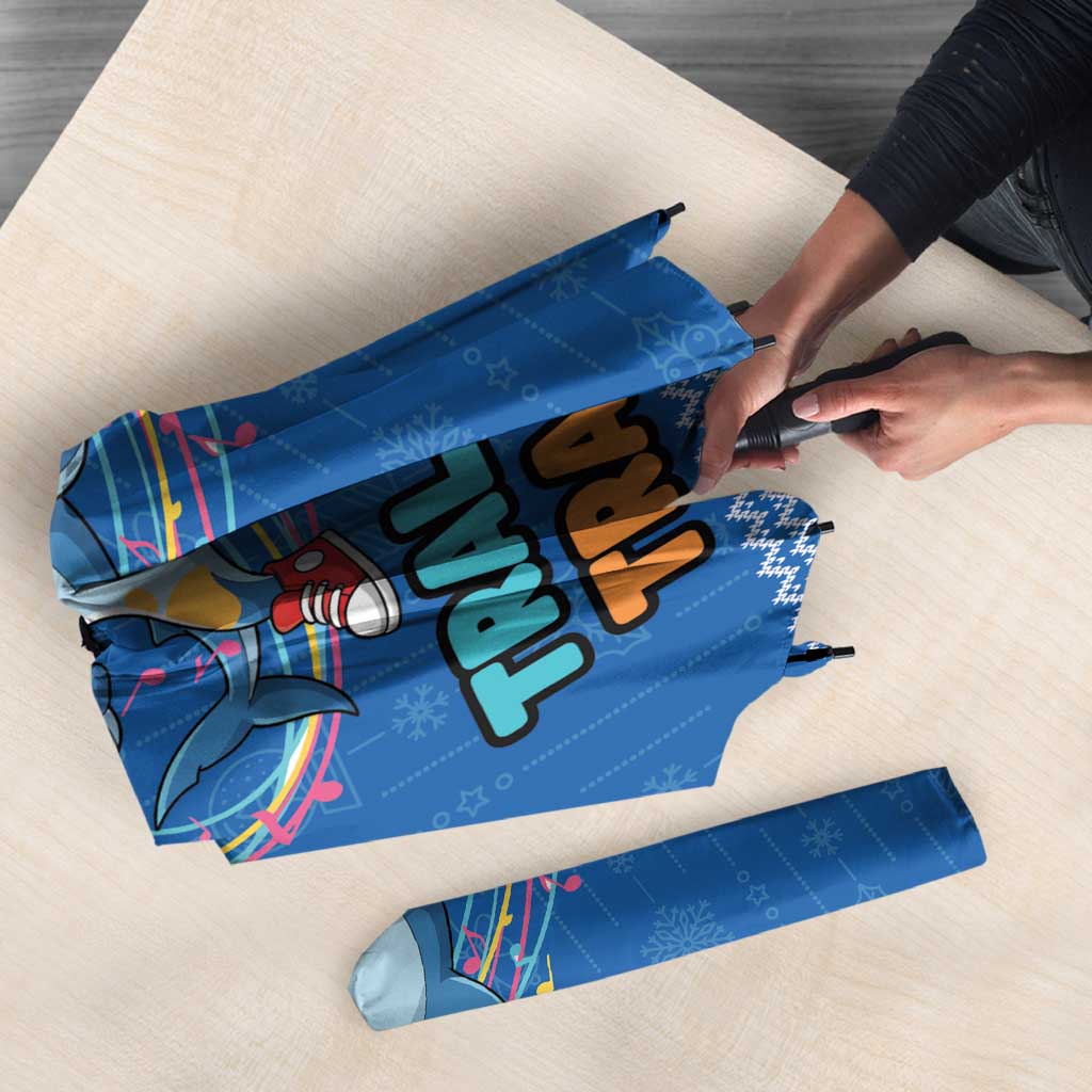 Brainrot Tralalero Tralala Shark Umbrella Christmas Funny - Wonder Print Shop