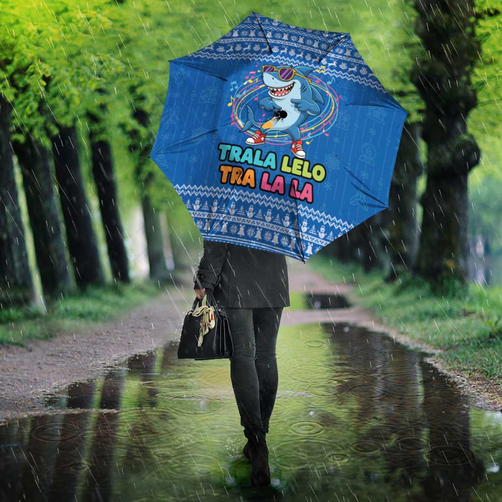 Brainrot Tralalero Tralala Shark Umbrella Christmas Funny - Wonder Print Shop