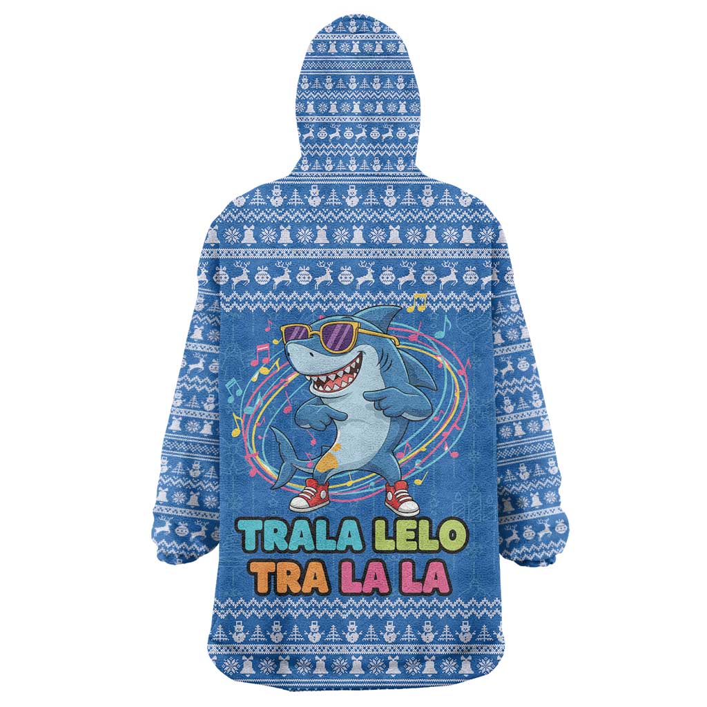 Brainrot Tralalero Tralala Shark Wearable Blanket Hoodie Christmas Funny - Wonder Print Shop