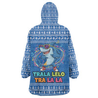 Brainrot Tralalero Tralala Shark Wearable Blanket Hoodie Christmas Funny - Wonder Print Shop