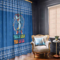 Brainrot Tralalero Tralala Shark Window Curtain Christmas Funny - Wonder Print Shop