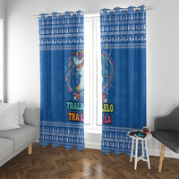 Brainrot Tralalero Tralala Shark Window Curtain Christmas Funny - Wonder Print Shop