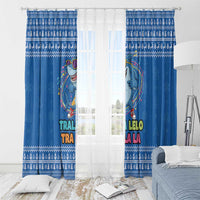Brainrot Tralalero Tralala Shark Window Curtain Christmas Funny - Wonder Print Shop