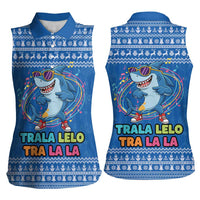 Brainrot Tralalero Tralala Shark Women Sleeveless Polo Shirt Christmas Funny - Wonder Print Shop