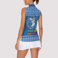 Brainrot Tralalero Tralala Shark Women Sleeveless Polo Shirt Christmas Funny - Wonder Print Shop