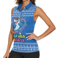 Brainrot Tralalero Tralala Shark Women Sleeveless Polo Shirt Christmas Funny - Wonder Print Shop